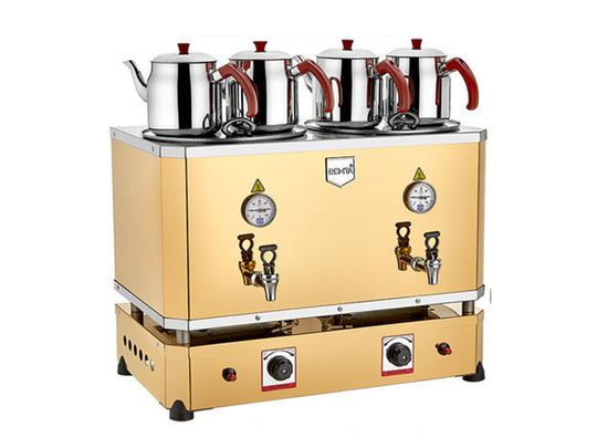 Remta N16S 4 Demlikli Jumbo Çay Makinesi Elektrik + Gazlı CE Şamandıralı 46 lt