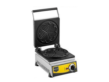 Çiçek Model Waffle Makinası Elektrikli 21 cm Çap
